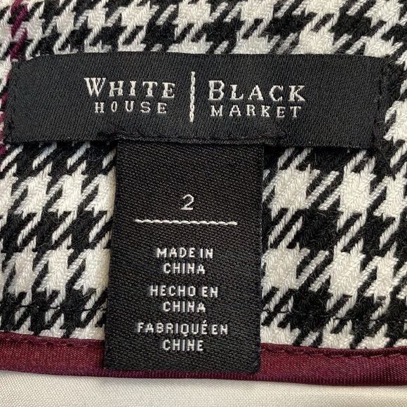 White House Black Market houndstooth pencil skirt. - Picture 5 of 13